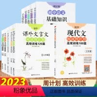 3本[语文]现代文+ 文言文+作文 八年级/初中二年级 [正版]周计划语文基础知识名著阅读课外文言文阅读现代文阅读课外文
