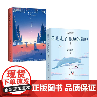 你也走了很远的路吧+黎明前的那一夜 套装2册 卢思浩 著 文学