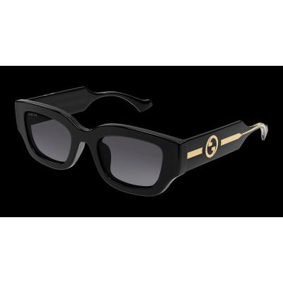 古驰(GUCCI)女士黑晶灰渐变生物尼龙太阳镜百搭时尚潮牌遮阳防紫