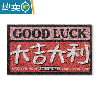 敬平出入吉利门垫家用垫子入户丝圈地毯进门地垫大门口脚垫玄关防滑垫