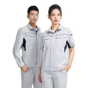 惠铁 弹力夏季吸湿工作服套装 竹纤维 套