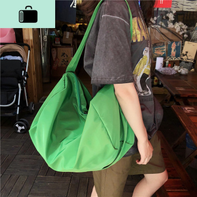 包包女2020新款韩版时尚百搭尼龙布包女单肩背包休闲大学生斜挎包NEW LAKE女士双肩包