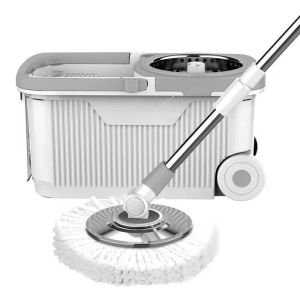 爱格(aige)旋转拖把杆2020新款免手洗家用懒人拖地神器一拖墩布拖布桶净-T6