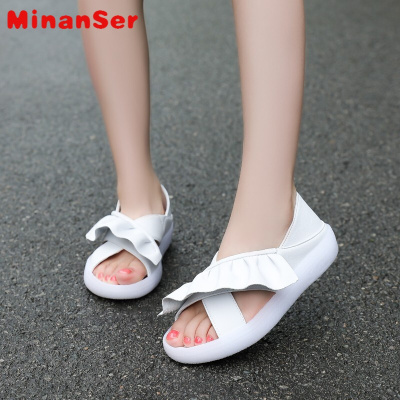MinanSer童鞋女童凉鞋2021年夏季新款时尚网红休闲儿童凉鞋软底中大童