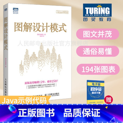 [正版]图解设计模式 用Java语言讲解GoF的23种设计模式Java编程语言设计模式入门教程程序设计编程入门开发自学