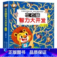 5-6岁 左右脑智力大开发 [正版]全脑开发700题1000题2-3岁早教书幼儿园智力数学小班思维训练逻辑迷宫专注力找不