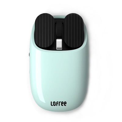 LOFREE洛斐MAUS薯片蓝牙鼠标可充电无线双模蓝色（一个装）可定制鼠标