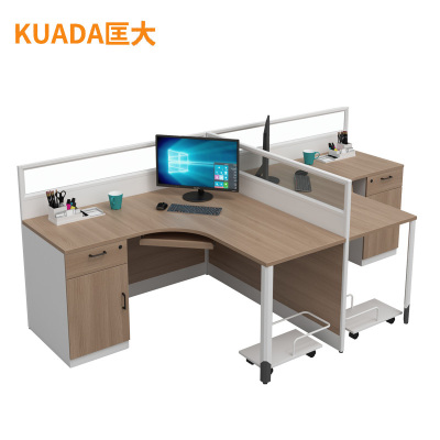 匡大办公桌 2.8米双人屏风卡位 KDT-FL688N-2