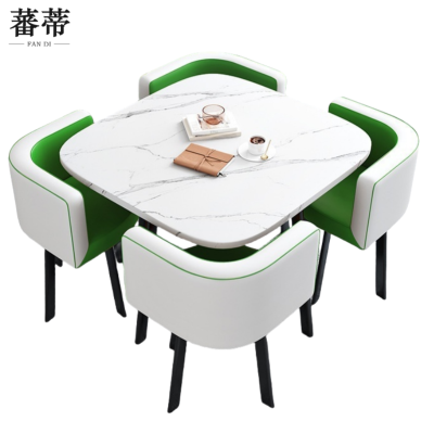 蕃蒂方桌一桌四椅套