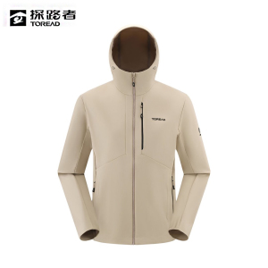 探路者软壳衣男户外防风防水透气登山服轻量保暖弹力修身设计