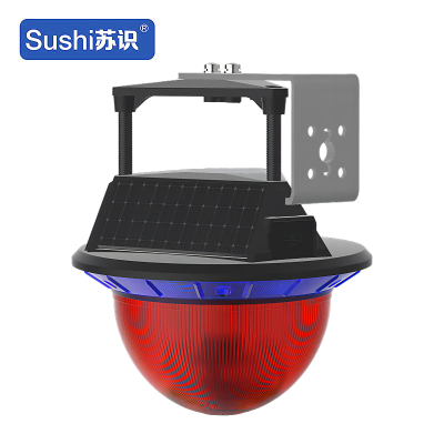 苏识 SS4903L DC3.7V 0.5W 0.3Hz IP66 LED太阳能语音警示灯(计价单位:盏)黑色