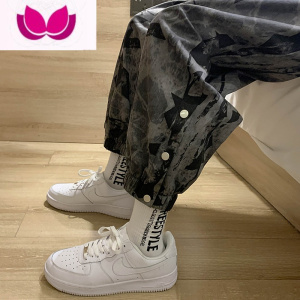 七斓2023长裤休闲裤男新款宽松百搭个性潮牌束脚裤帅气韩版潮流运动裤