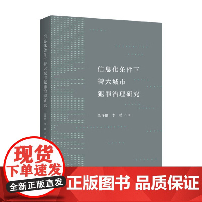 信息化条件下特大城市犯罪治理研究 金泽刚等 著 法律