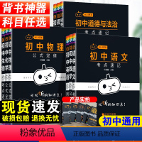 物理化学考点突破-全国通用版 初中通用 [正版]2024版小黑书初中全套人教版数学公式定律漫画考点快速记忆小四门知识点政