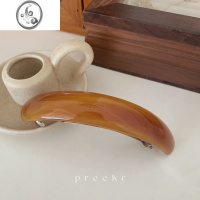 JiMipreeKr韩国弹簧夹发夹女后脑勺马尾顶夹横夹简约气质复古一字夹女