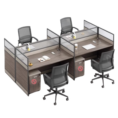 悦兴诚四人位职员桌240*120*110cm含椅套