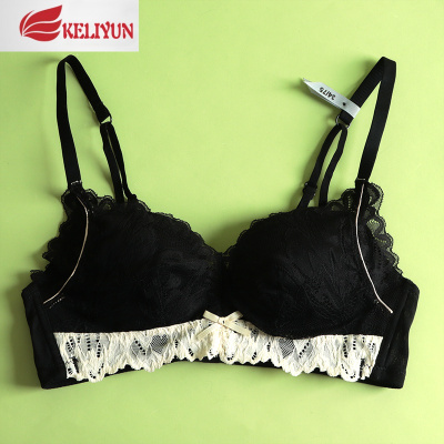 可莉允调整型内衣少女无痕小胸聚拢薄款性感法式蕾丝收副乳无钢圈文胸罩胸罩