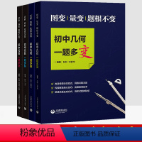 4本]代数+几何 多变多解 初中通用 [正版]初中代数几何一题多变 图变量变式变题根不变巧解妙解化繁为简一题多解初中数学