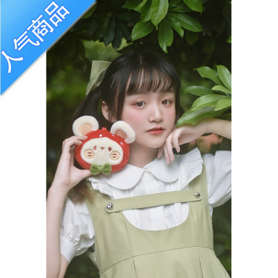 FENGHOU原创吱吱莓莓零钱包迷你斜挎小包少女可爱挂件硬币耳机口红包女斜挎包