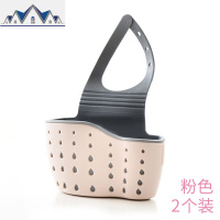 厨房用品水沥水挂篮水池海绵洗碗布收纳架子塑料沥水挂袋置物架 三维工匠