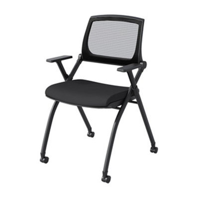 科朔 办公椅培训椅业务洽谈椅折叠椅 轮滑款不带写字板KS-D385(2)