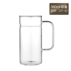 KAMJOVE/金灶 明尊 CP'42 CP'43玻璃茶杯 耐热玻璃杯加厚水杯 办公室花茶杯 玻璃杯茶具 个人杯 马克杯