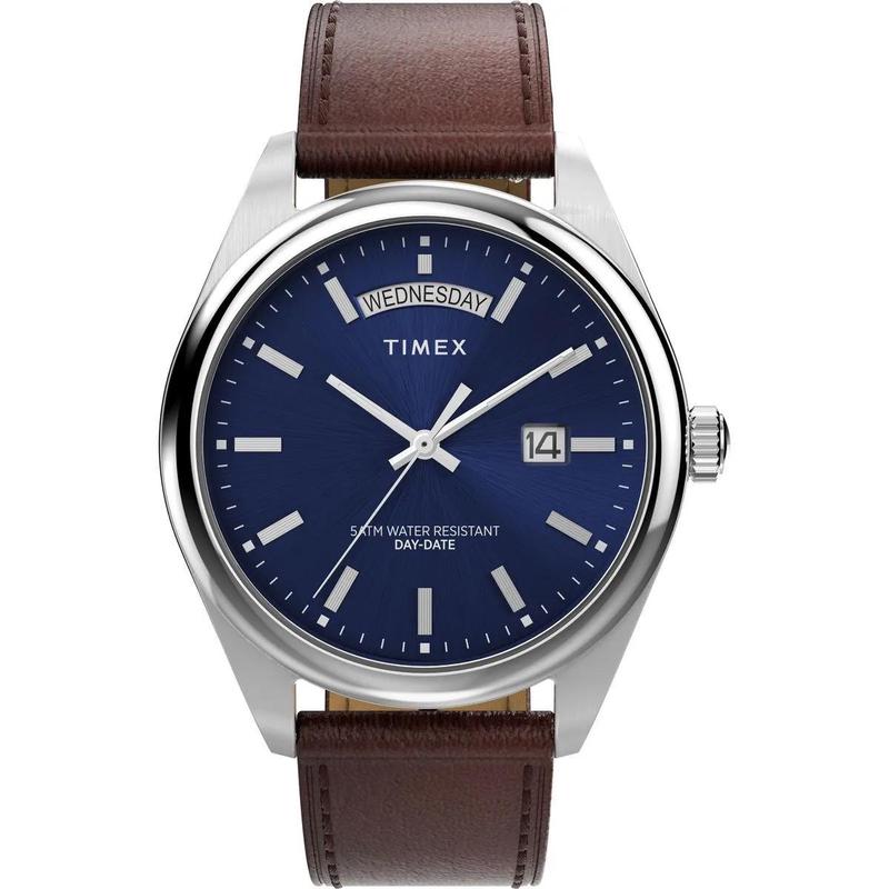 Timex/天美时欧美腕表石英真皮表带复古潮流百搭手表
