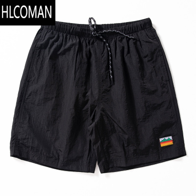 HLCOMAN短裤男夏季轻薄透气速干沙滩裤户外机能大码宽松直筒男士五分裤潮
