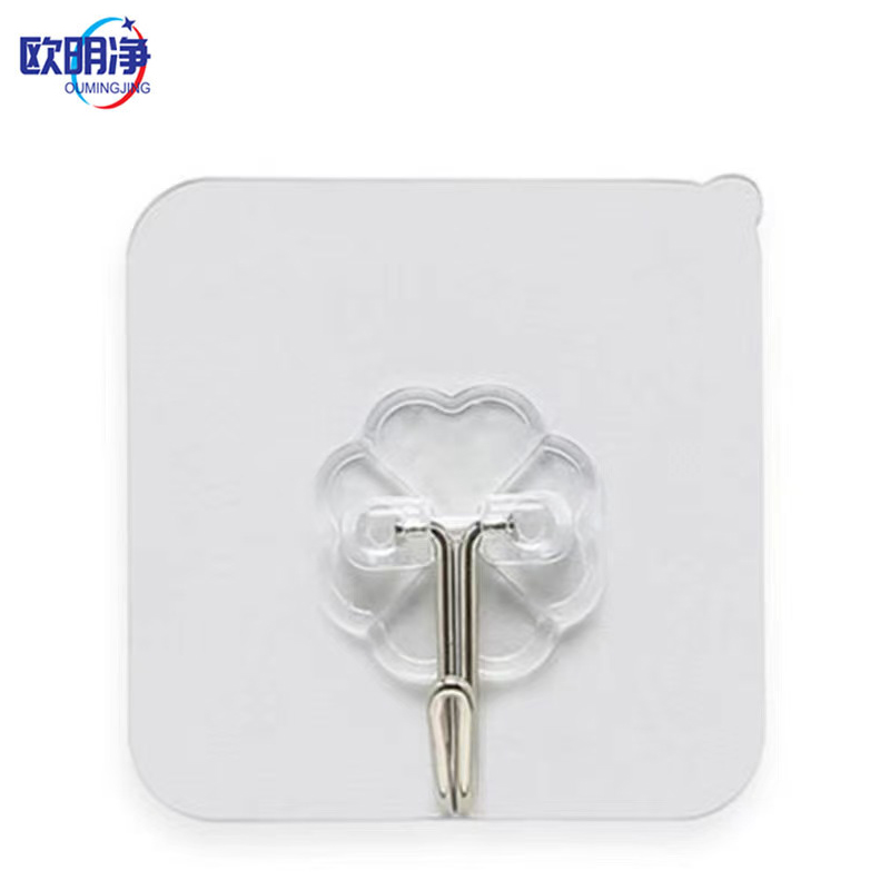 超强粘力透明挂钩粘钩 5.8*5.8cm 个