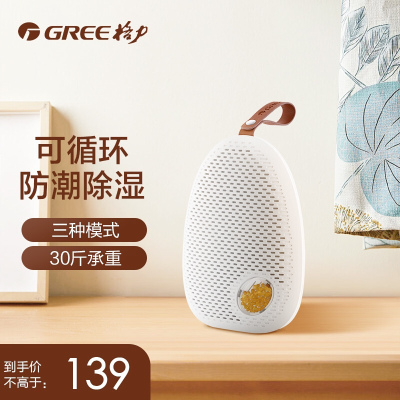 格力 (GREE) 家用除湿器 GCSP-3001a 吸湿袋室内衣柜防霉干燥剂防潮剂便携迷你除湿盒 (白色))