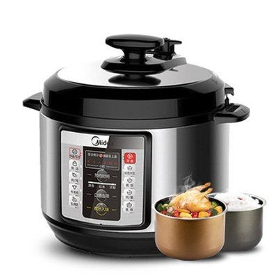 美的电压力锅MY-CD5026PWQC50A1P随机发货5L一锅双胆微电脑按键式经典黑色家用高压锅电饭煲