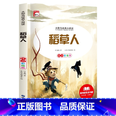 稻草人 [正版]太阳鸟经典大阅读全系列彩图注音版安徒生童话四大名著儿童文学书
