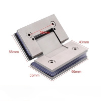 吉迎尚品 液压缓冲玻璃门夹淋浴房合页铰链 135度 个