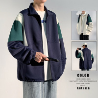 男装春秋季新款外套男士潮牌情侣男女潮流休闲运动立领百搭男夹克