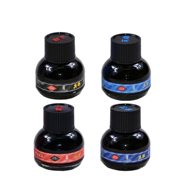 HERO英雄墨水3瓶装红色黑色蓝黑色蓝色瓶装钢笔水3瓶组合装