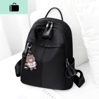 牛津布双肩包女2020新款潮韩版时尚百搭书包旅行包包女帆布小背包NEW LAKE