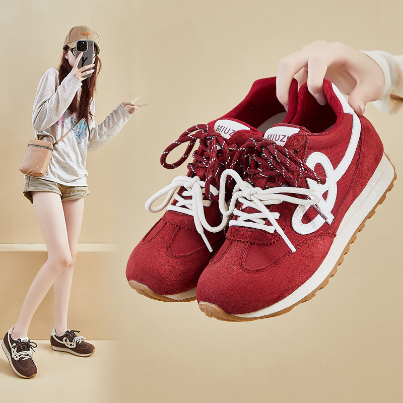 内增高ins韩版新款阿甘鞋女秋季学生跑步运动休闲街拍