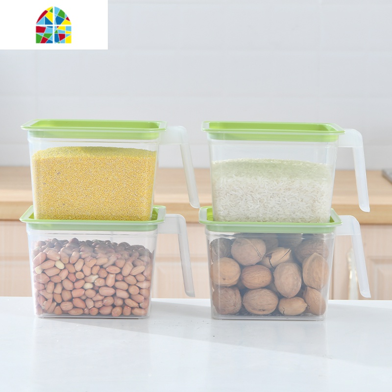 食物塑料盒正方形透明抽屉式厨房家用保鲜储物蔬菜冰箱收纳盒 FENGHOU保鲜盒保鲜盒