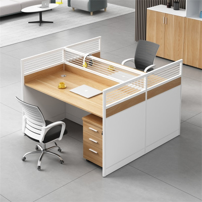 豫亨 双人位含柜不含椅 职员办公桌屏风电脑桌工位卡座