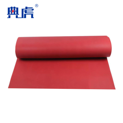 典虎 绝缘橡胶垫 红色平面3mm*1.2m*10m 卷