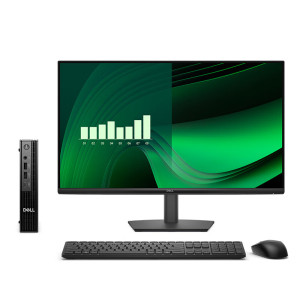 戴尔dell Pro Plus QBM1250高性能迷你企业级高端商用办公绘图设计办公台式整机 Ultra9-285T 8G内存 512G固态 集成显卡 配27英寸显示器