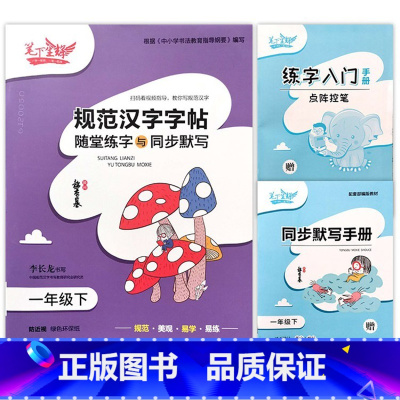 1年级下册语文 小学通用 [正版]2025笔下生辉规范汉字字帖随堂练字与同步默写人教冀教版小学语文英语衡水体1一2二3三