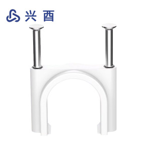 兴酉 PVC管卡带钉管卡固定卡 40MM加厚 个