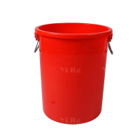 翌嘉YJ4122032 商用家用加厚塑料圆桶 60升红色无盖