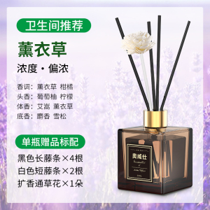无火香薰精油家用卧室内持久留香房间熏香摆件空气清新剂去味香薰[薰衣草][香薰精油][200ml]