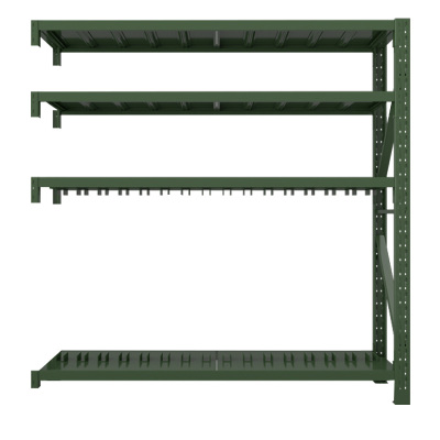 汉诺鑫威消防铁锹镐农具摆放架安保装备器材存放架绿色盾牌货架盾牌架中型-副架