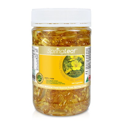 澳洲进口SpringLeaf绿芙月见草油胶囊300粒瓶装