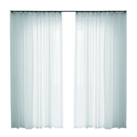 愉悦之家 1m*2.7m(打孔款) G-悦纱飘逸窗纱 窗帘 (计价单位:米) 白色