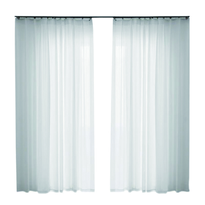 愉悦之家 1m*2.7m(打孔款) G-悦纱飘逸窗纱 窗帘 (计价单位:米) 白色