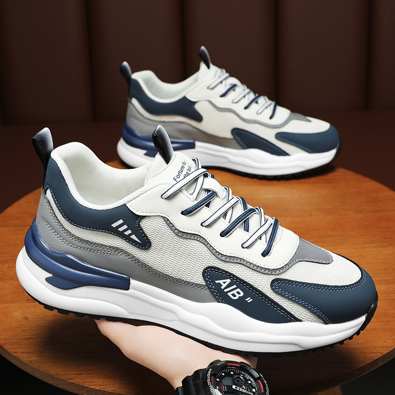 20265夏季新款百搭男鞋网面透气轻质软底跑步鞋学男士休闲运动潮鞋